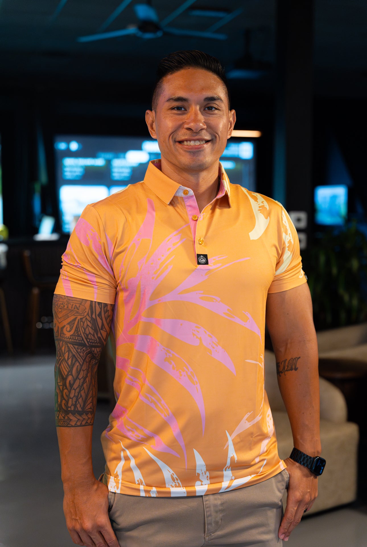 Orange/Lavender Palms