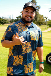 Teal/Gold 'ohe