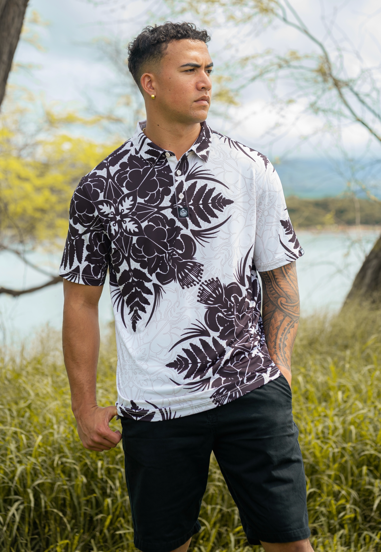 Authentic Hawaii Mens golf polo 