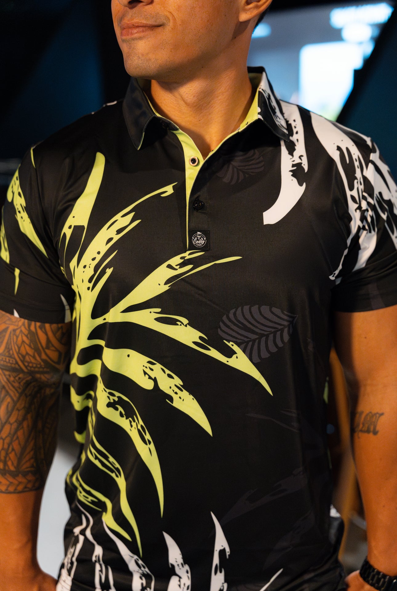 Black/Yellow  Palms