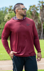 Sugar Caddy UPF 50+ performance sun hoodie designed in Hawaii for golf and outdoor activities