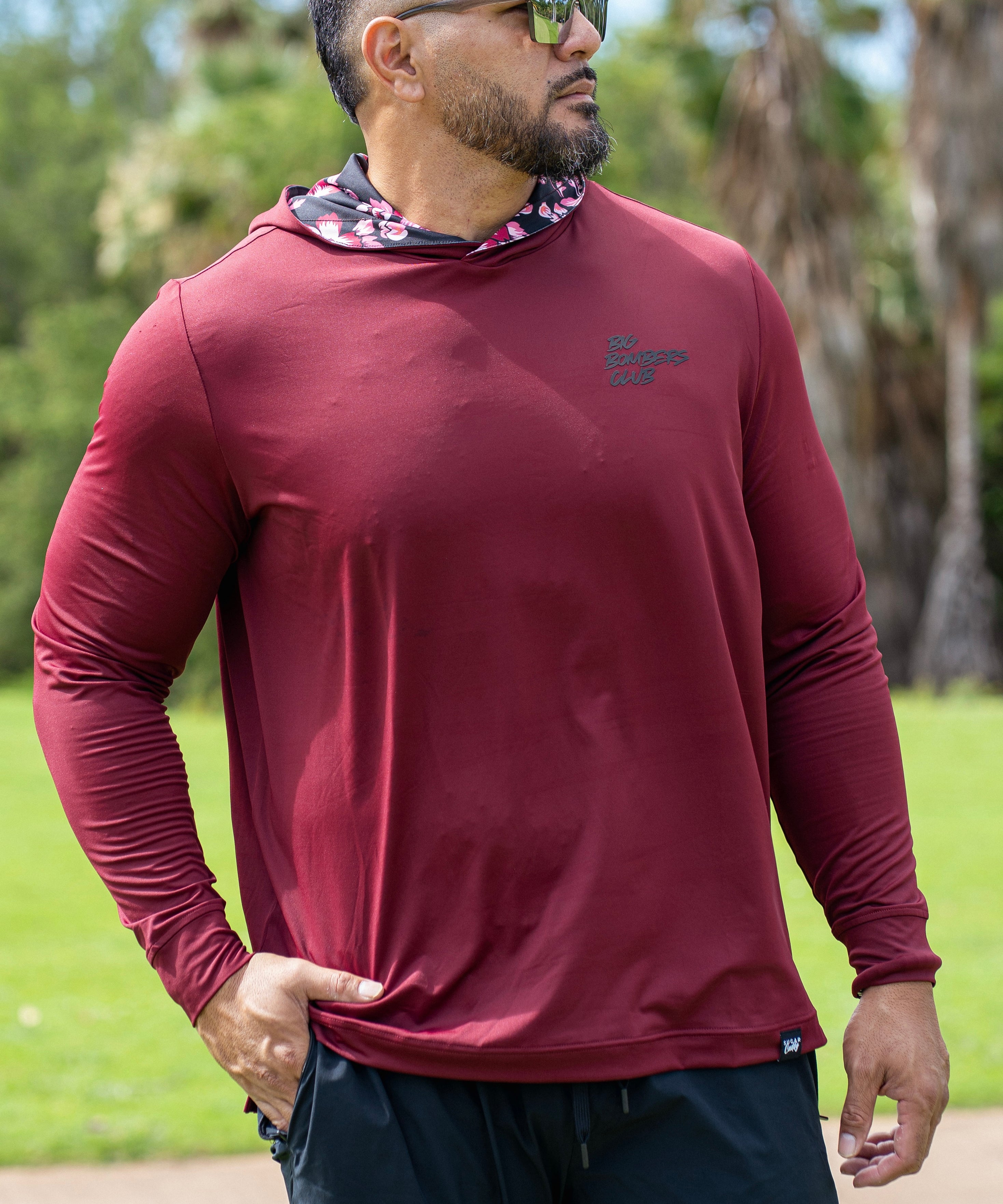 Sugar Caddy UPF 50+ performance sun hoodie designed in Hawaii for golf and outdoor activities