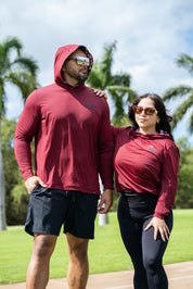 Sugar Caddy UPF 50+ performance sun hoodie designed in Hawaii for golf and outdoor activities