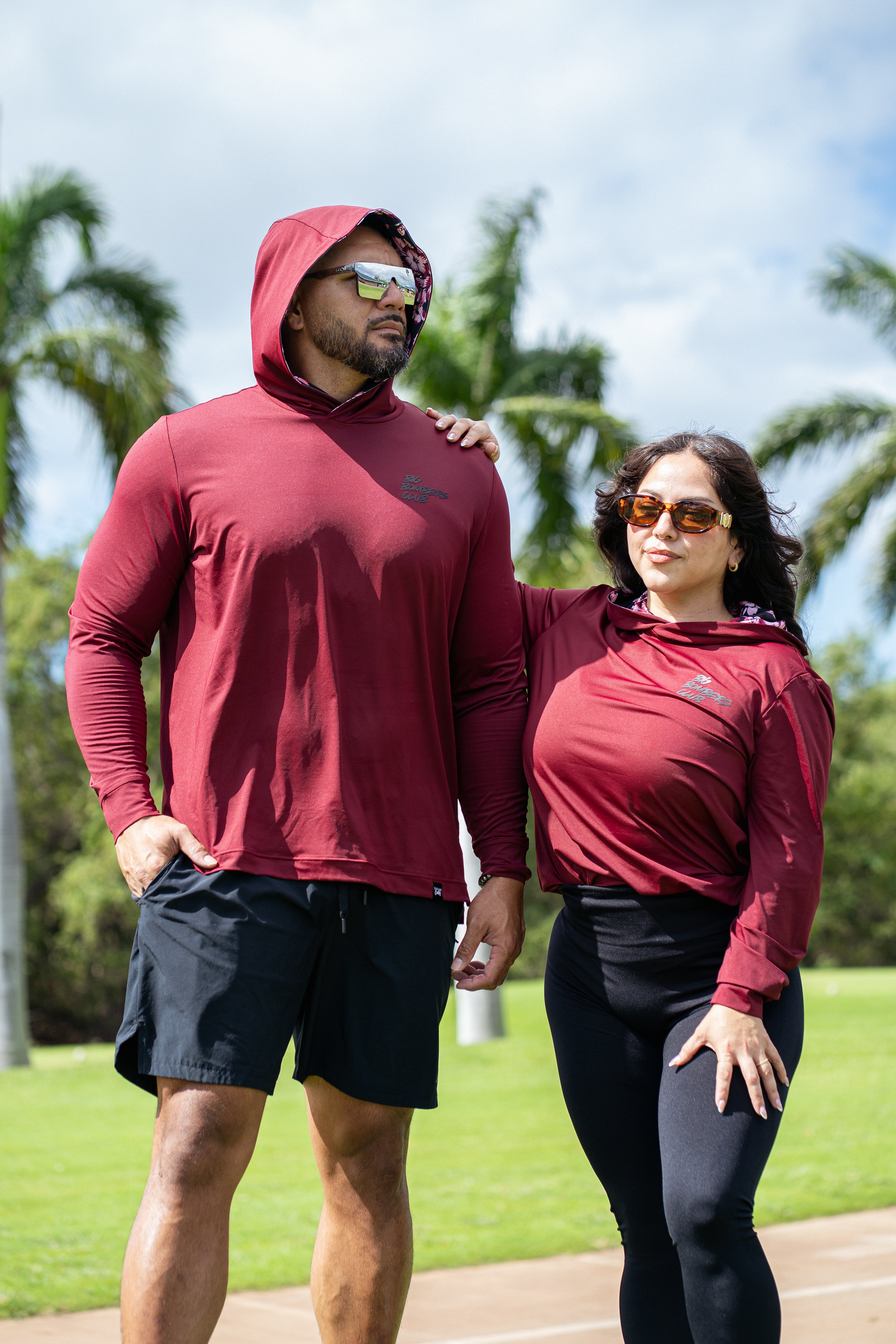 Sugar Caddy UPF 50+ performance sun hoodie designed in Hawaii for golf and outdoor activities