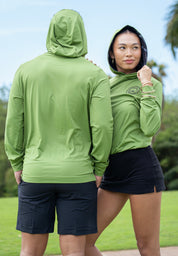 Sugar Caddy UPF 50+ performance sun hoodie designed in Hawaii for golf and outdoor activities