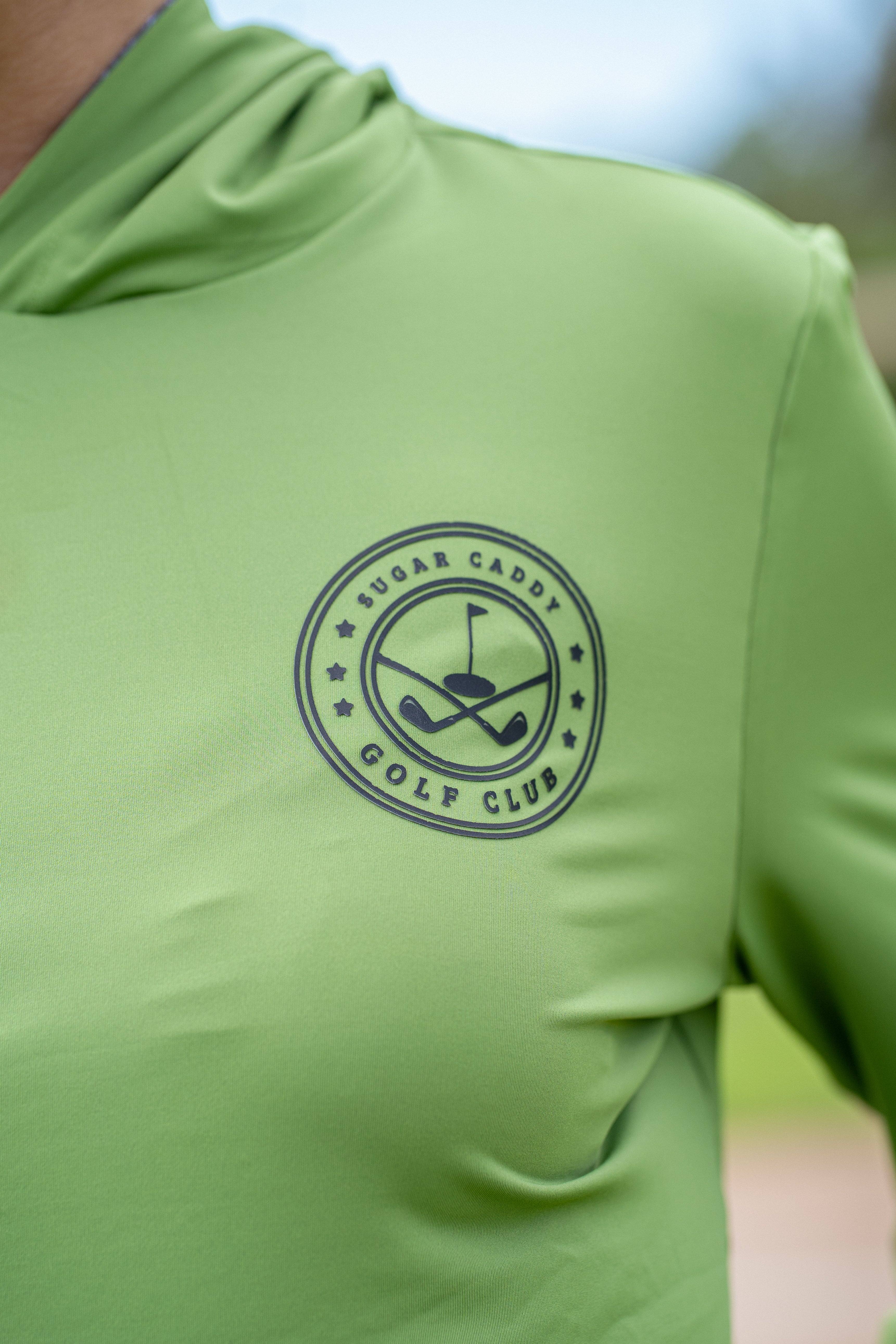 Sugar Caddy UPF 50+ performance sun hoodie designed in Hawaii for golf and outdoor activities