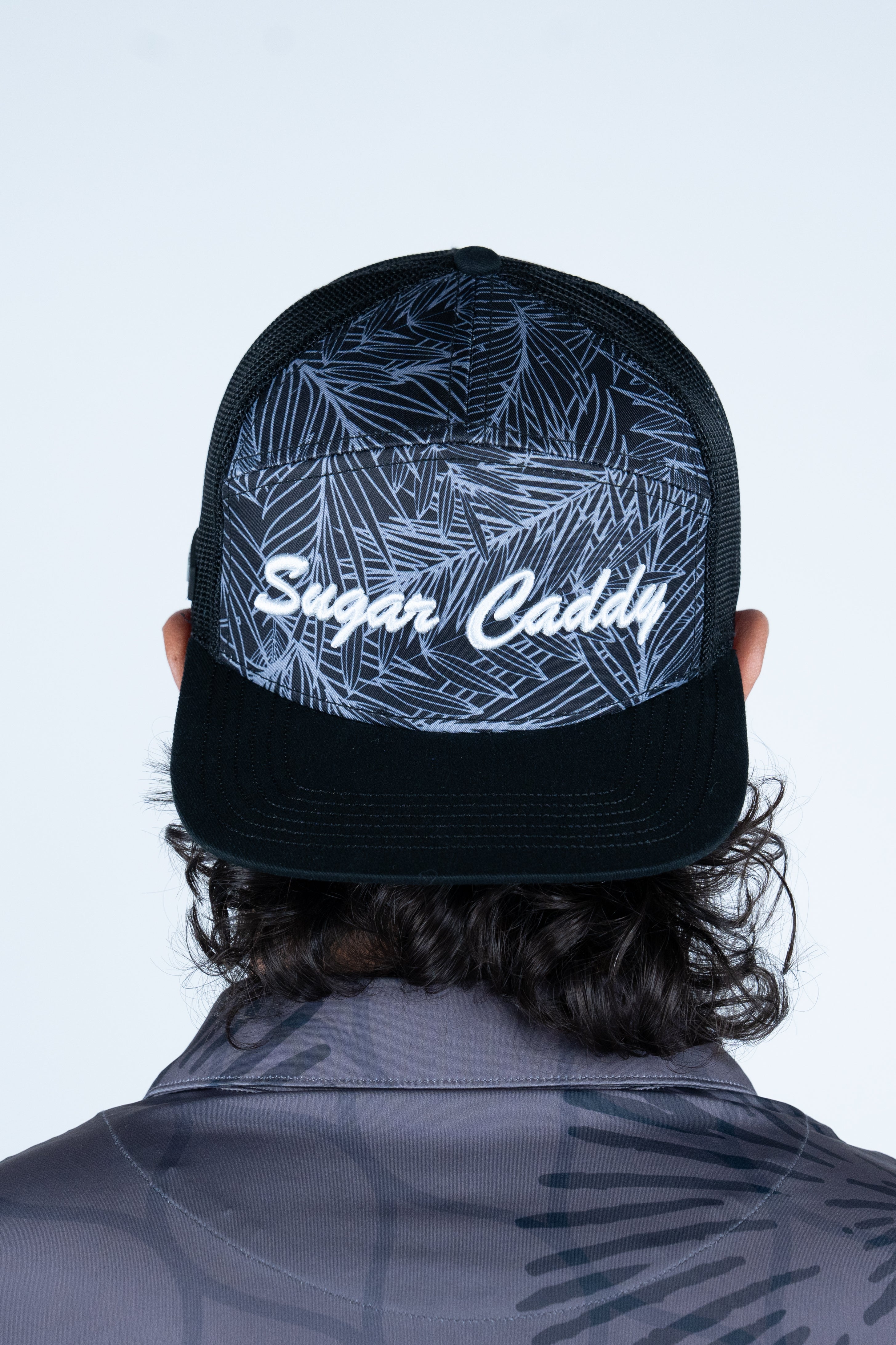 SC 7 Panel Black/White Trucker Snapback