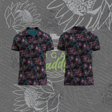 Black Neon Orchid - Men's Hawaiʻi Golf Polo