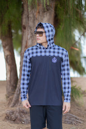 Black/White Palaka Hoodie