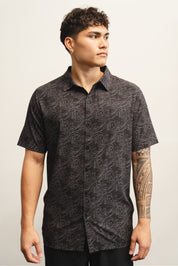 Gray Waves (Button Down)