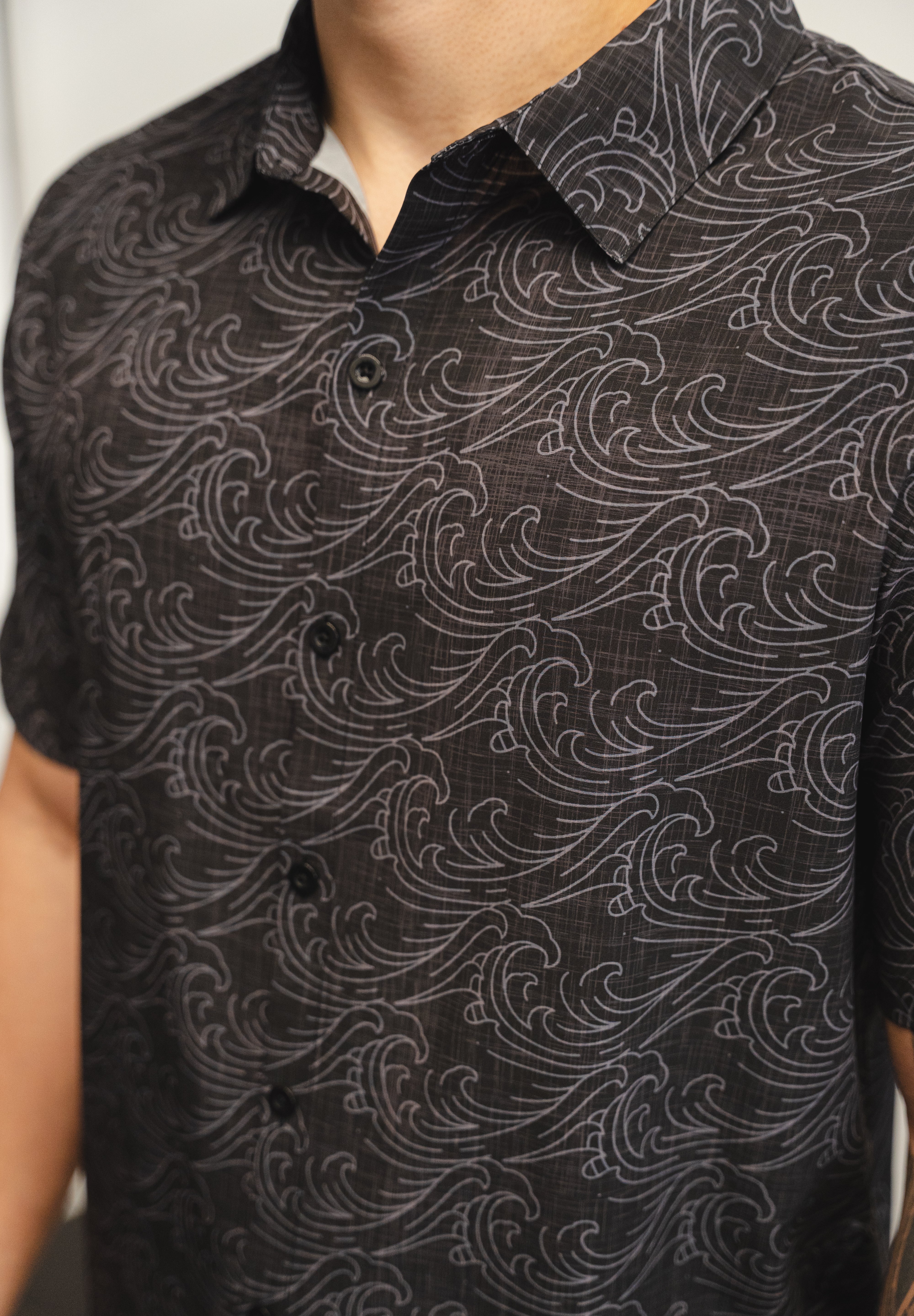 Gray Waves (Button Down)