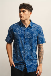 Blue Ginjah Stencil (Button Down)