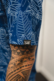 Blue Ginjah Stencil (Button Down)
