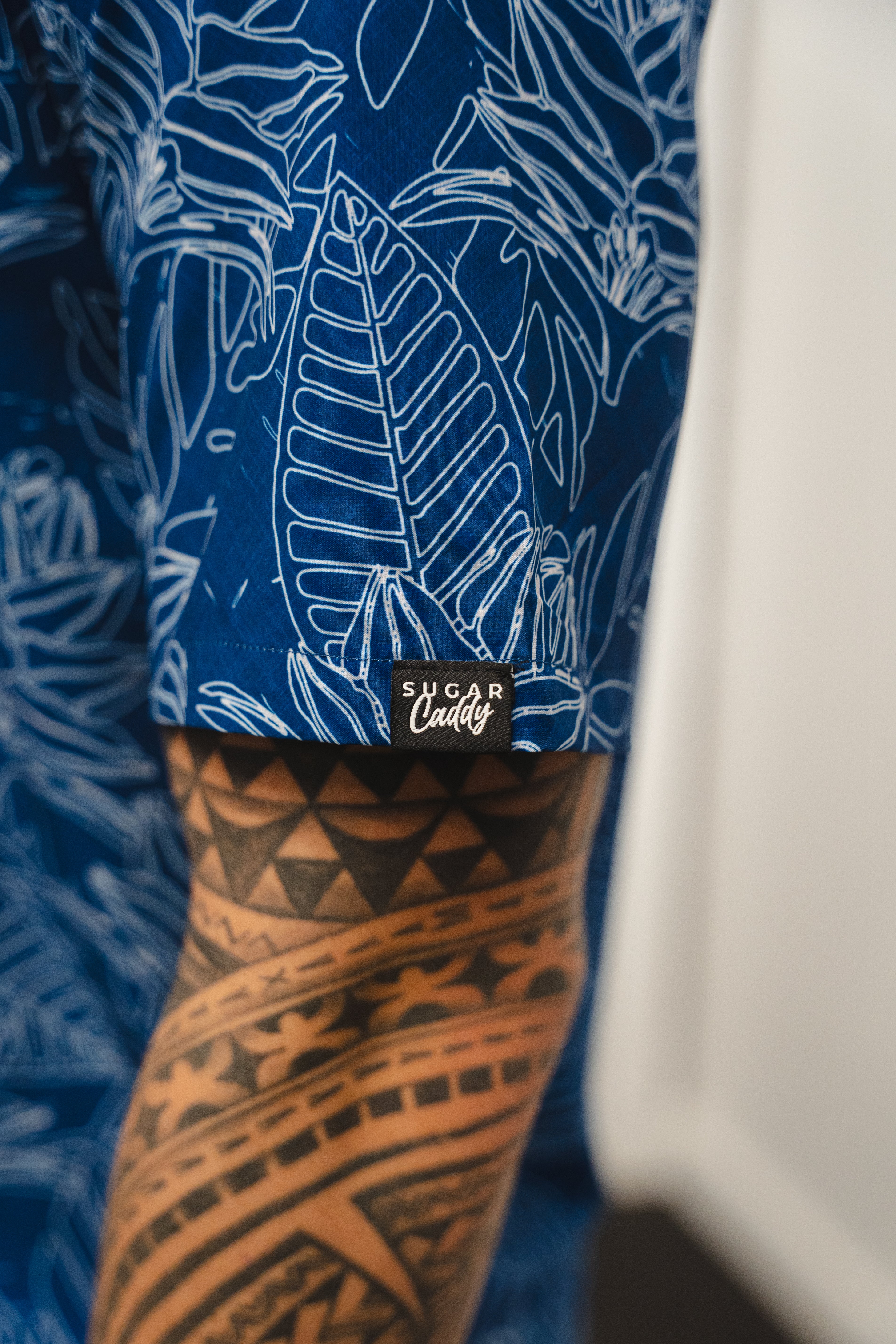 Blue Ginjah Stencil (Button Down)