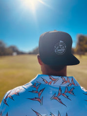 SC 7 Panel Black/White Snapback